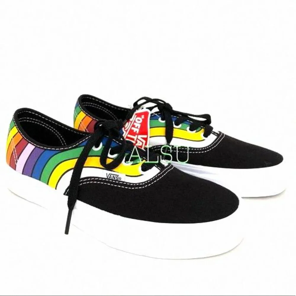 💖MEGA SALE💖VANS Refract Canvas Multi Womens Sneakers Pride VN0A2Z5IWN7 LGBTQ